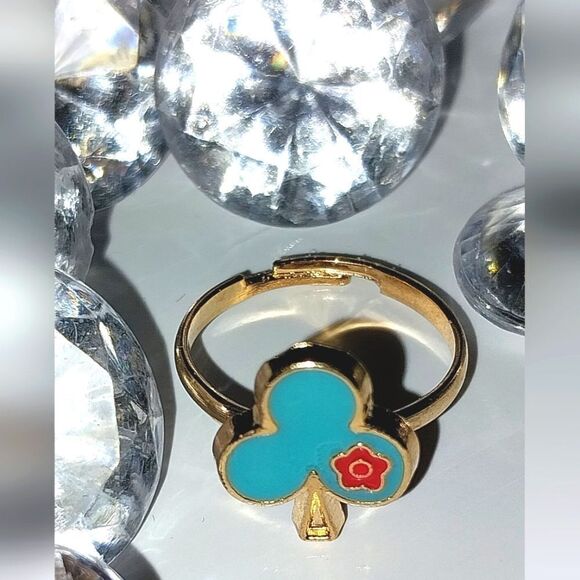 Super cute girls jeweled adjustable ring - Picture 2 of 3